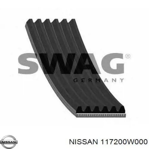Купить 117200W000 Nissan/Infiniti Ремень генератора