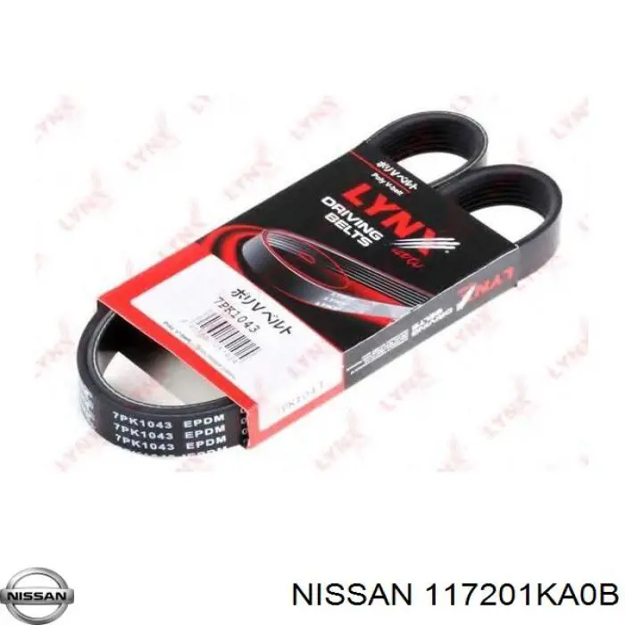 117201KA0B Nissan ремень генератора