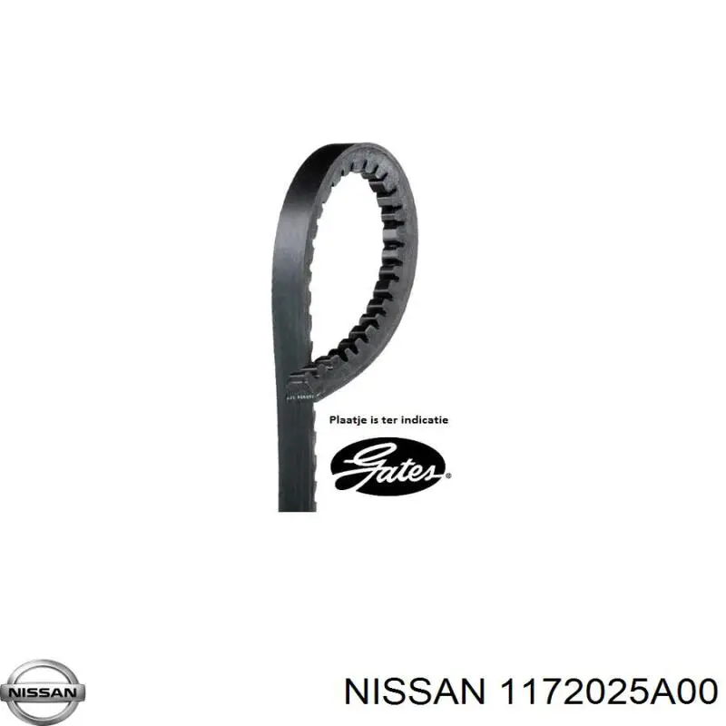 Ремень генератора 1172025A00 Nissan