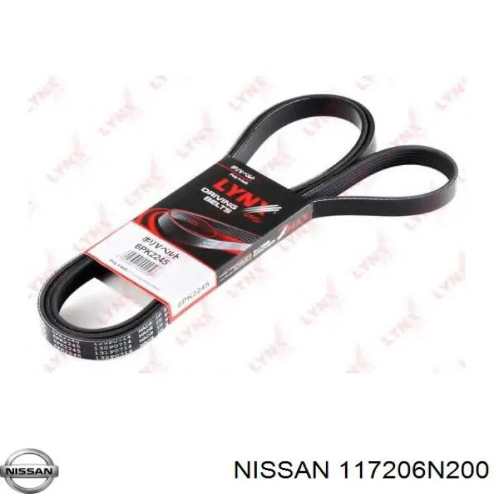 Correa trapezoidal 117206N200 Nissan/Infiniti