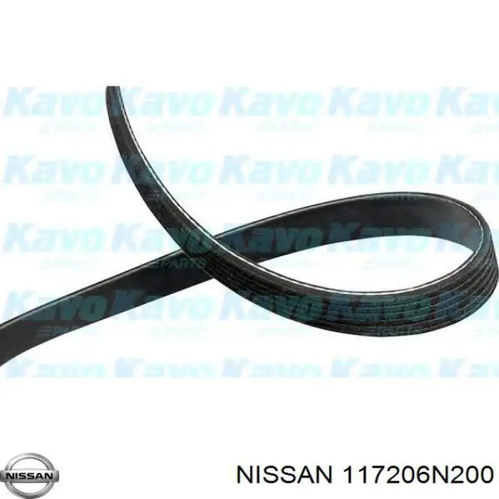 Купить 117206N200 Nissan/Infiniti Ремень генератора