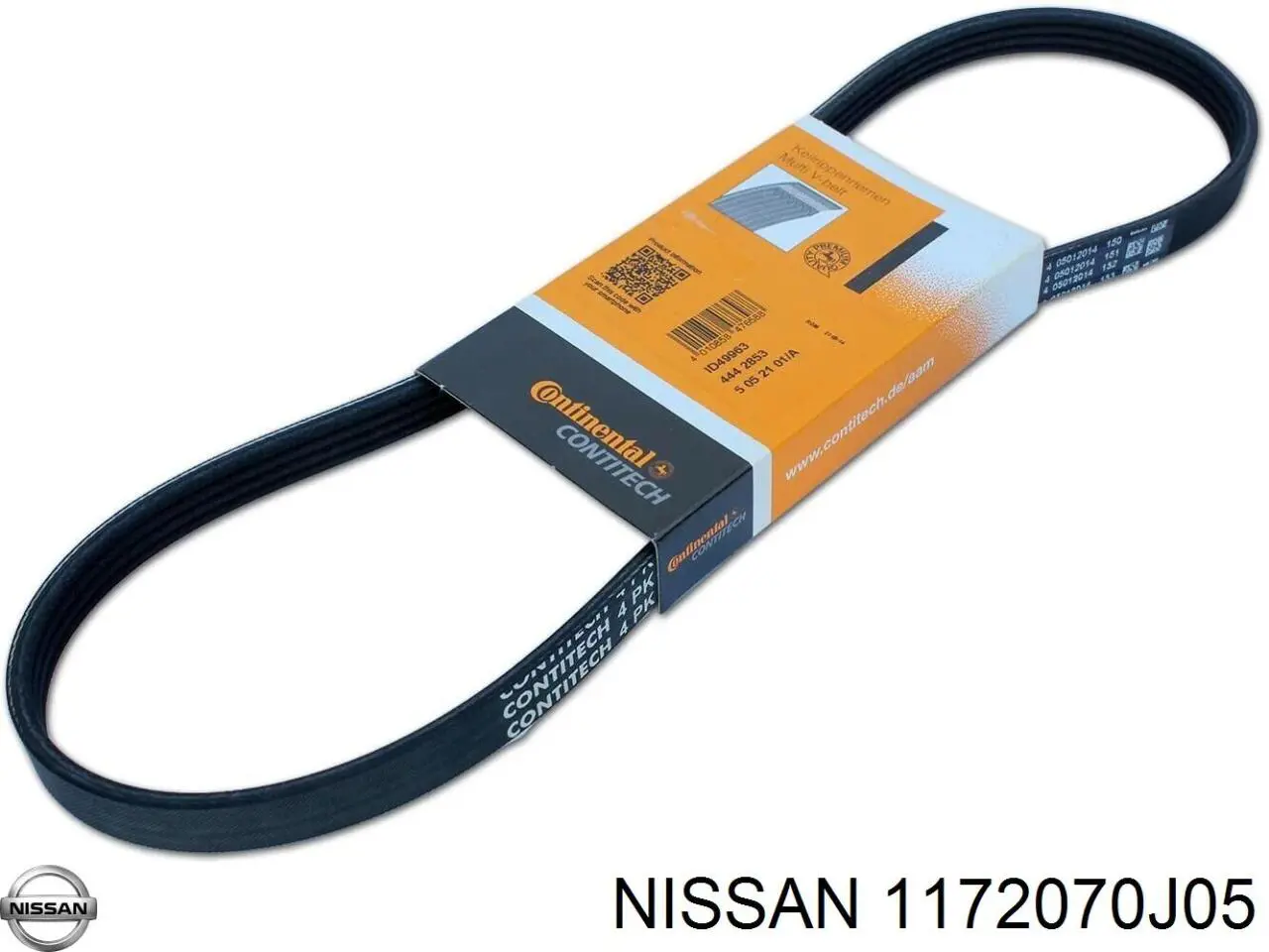 Купить 1172070J05 Nissan/Infiniti Ремень генератора