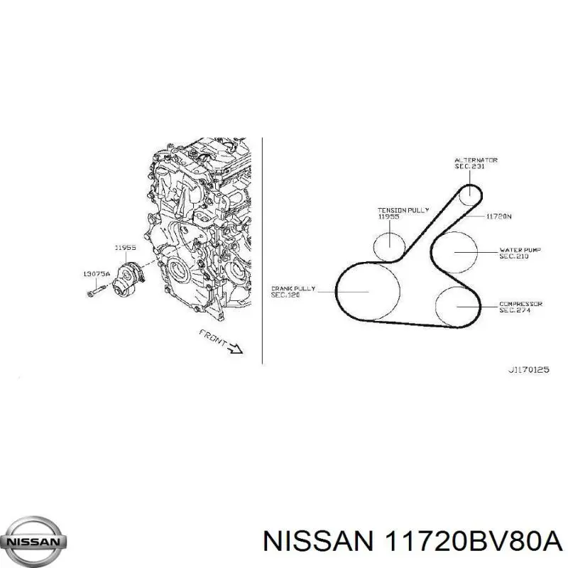 11720BV80A Nissan 