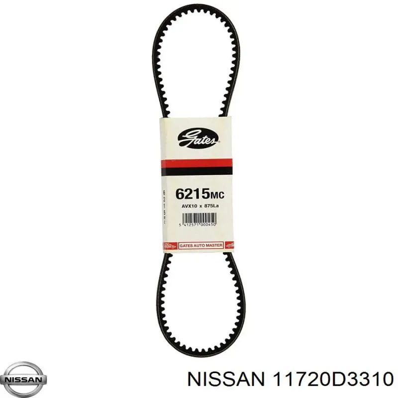 11720D3310 Nissan ремень генератора