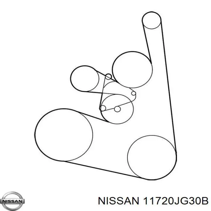 11720JG30B Nissan correia dos conjuntos de transmissão