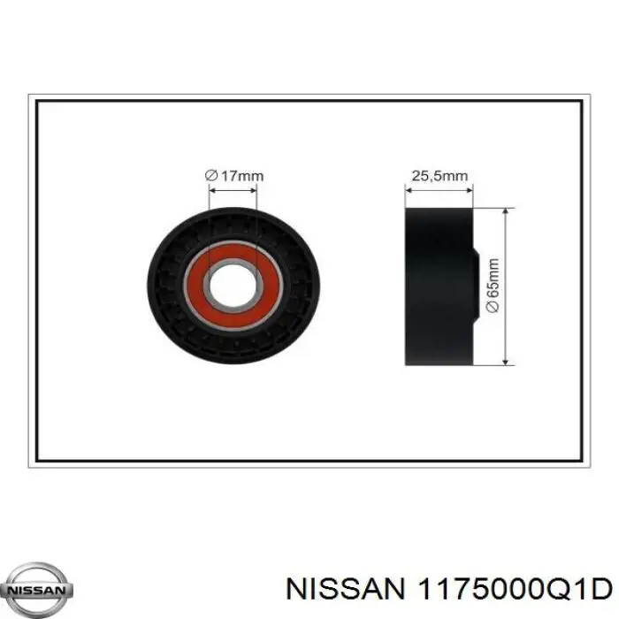 Купить 1175000Q1D Nissan/Infiniti Натяжитель приводного ремня