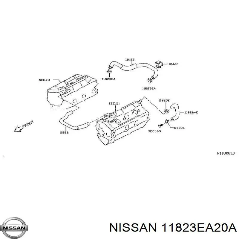  Nissan/Infiniti 11823EA20A цена, от 44.47 USD
