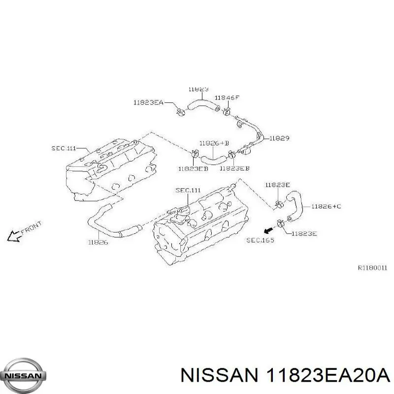 Купить 11823EA20A Nissan/Infiniti 
