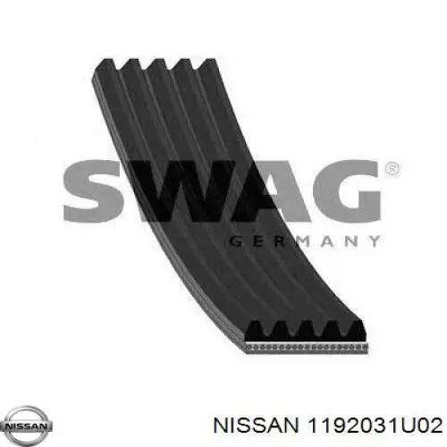 Клиновый ремень Nissan/Infiniti 1192031U02 цена, от 9.41 USD