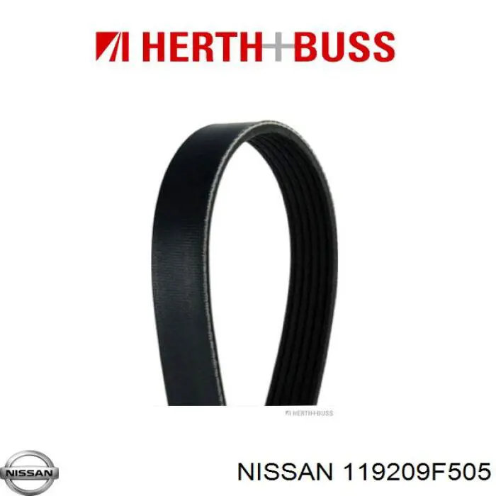 Клиновый ремень Nissan/Infiniti 119209F505 цена, от 10.34 USD