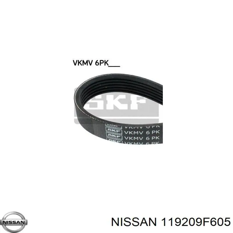 Клиновый ремень Nissan/Infiniti 119209F605 цена, от 11.26 USD