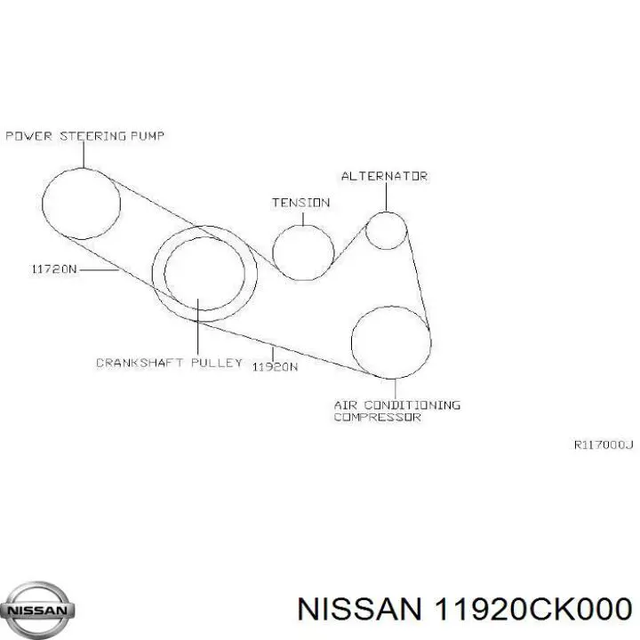  Nissan/Infiniti 11920CK000 цена, от 17.97 USD