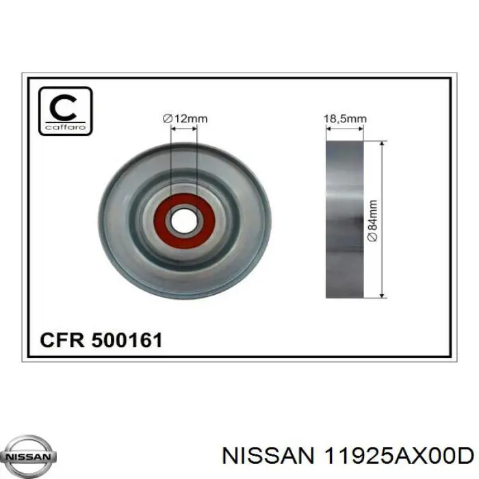 11925AX00C Nissan натяжной ролик