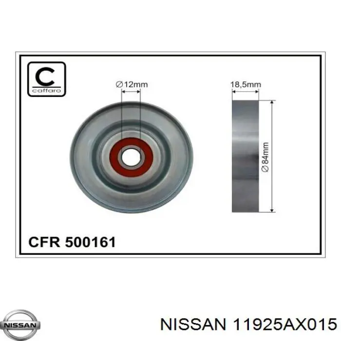 11925AX015 Nissan натяжной ролик