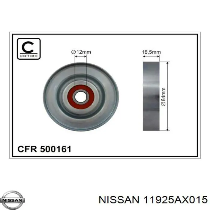 Натяжной ролик Nissan/Infiniti 11925AX015 цена, от 18.81 USD
