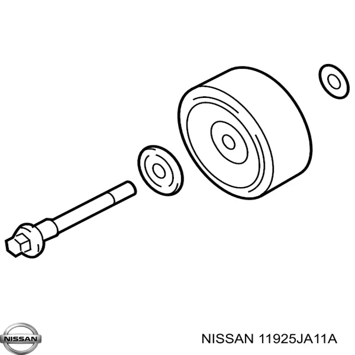 Паразитный ролик 11925JA11A Nissan/Infiniti