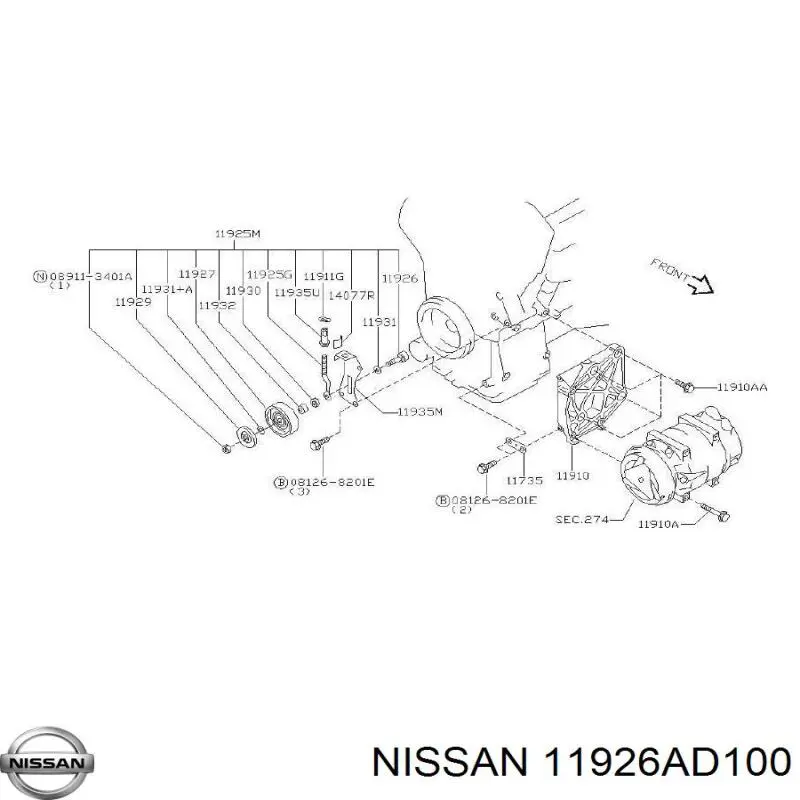 11926AD100 Nissan/Infiniti 