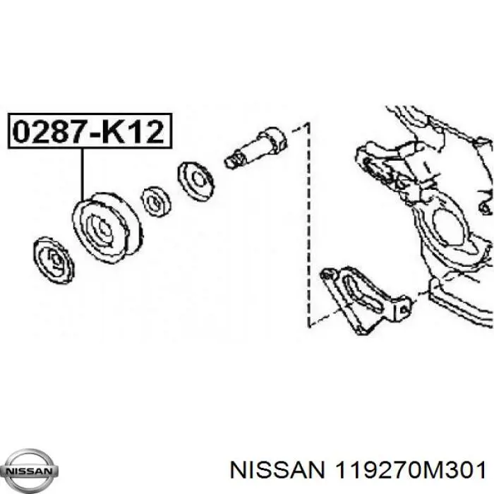 11927-0M301 Nissan натяжной ролик