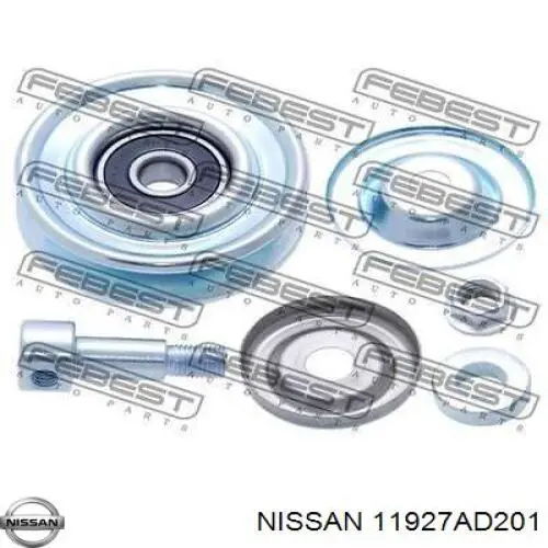 11927AD201 Nissan паразитный ролик