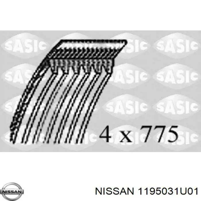 Ремень генератора 1195031U01 Nissan/Infiniti