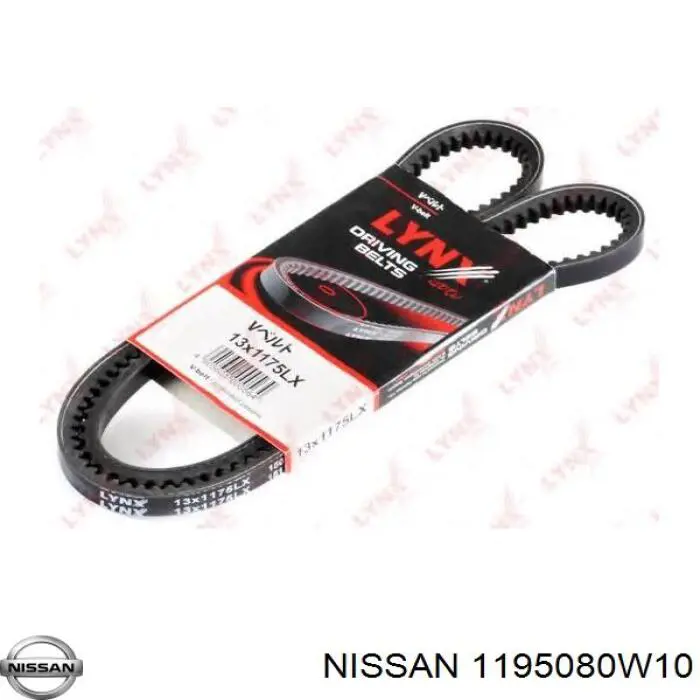 1195080W10 Nissan ремень генератора
