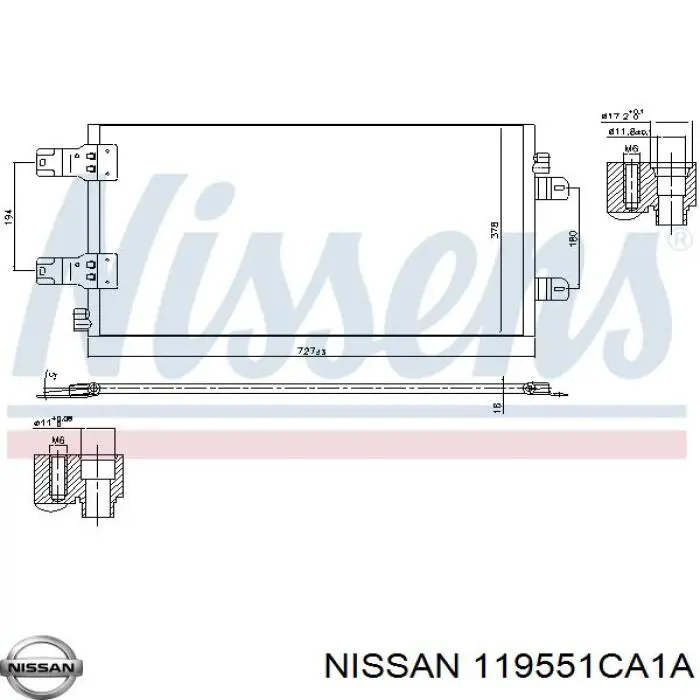 Натяжитель приводного ремня Nissan 119551CA1A