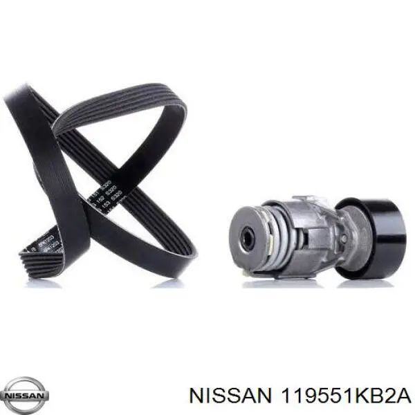 119551KB2A Nissan/Infiniti Натяжитель клинового ремня