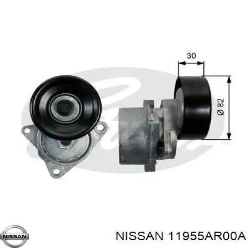 Роликовий модуль натяжителя ремня Nissan/Infiniti 11955AR00A цена, от 56.50 USD