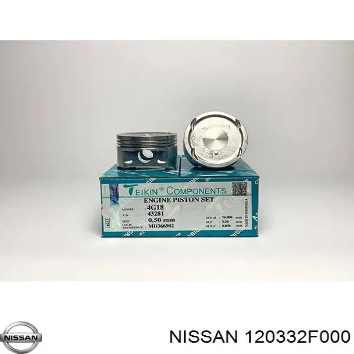 Купить 120332F000 Nissan/Infiniti Стандартные поршневые кольца в комплекте