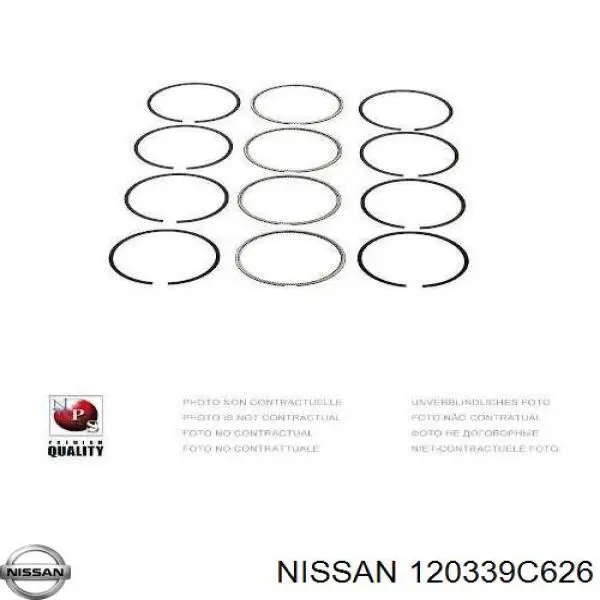 Kit de anéis de pistão de motor, STD. para Nissan Trade 