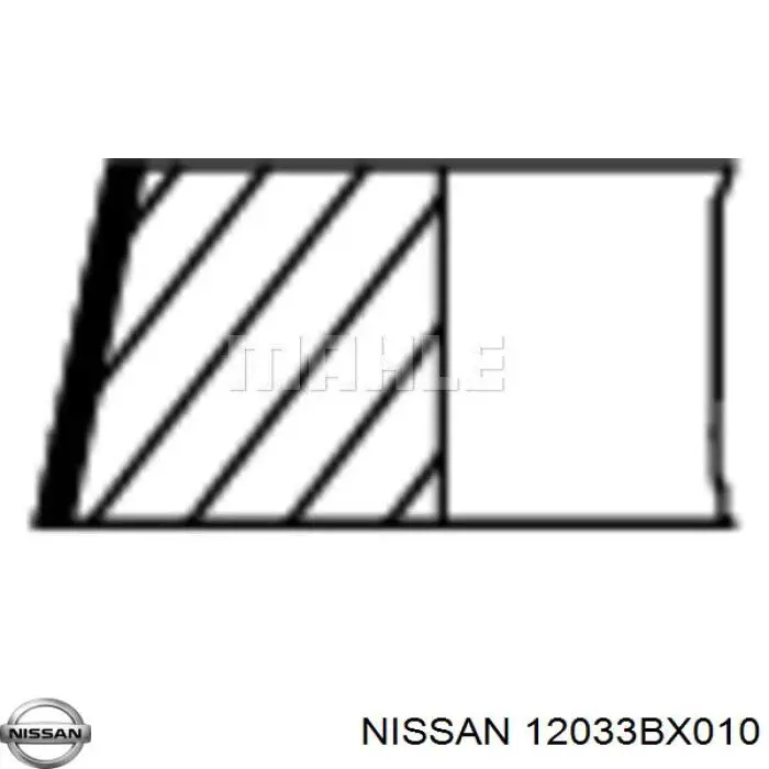 Кольца поршневые комплект на мотор, STD. Nissan 12033BX010