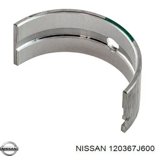 Кольца поршневые комплект на мотор, 2-й ремонт (+0,50) NISSAN 120367J600