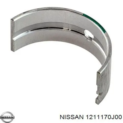 Вкладыши шатунные 1211170J00 Nissan