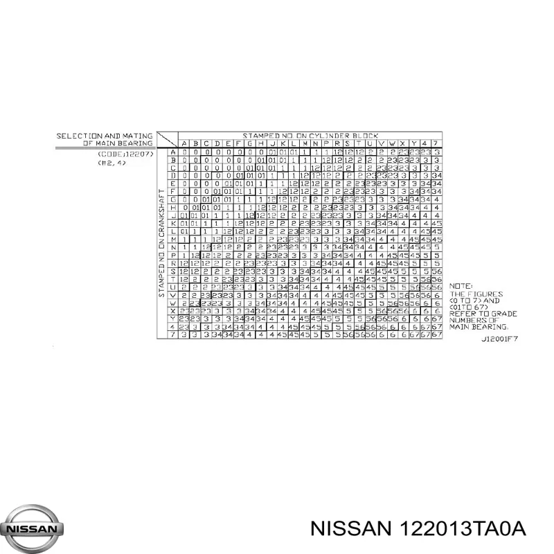 Вал коленчатый и маховик Nissan/Infiniti 122013TA0A цена, от 152.03 USD