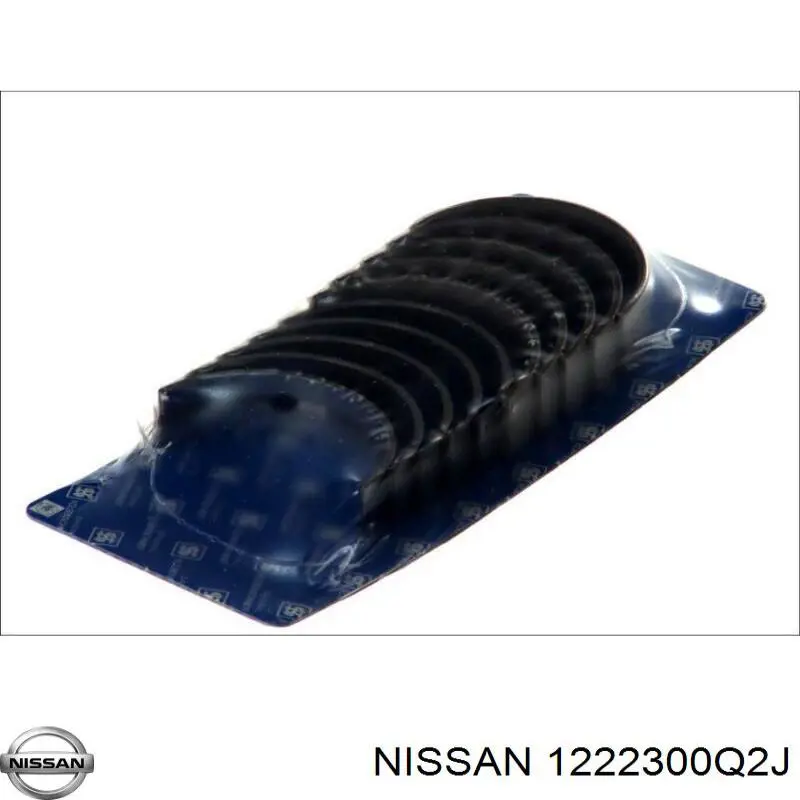 1222300Q2J Nissan вкладыши коленвала коренные, комплект, стандарт (std)