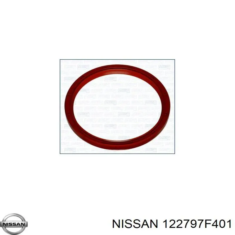 122797F401 Nissan сальник коленвала двигателя задний