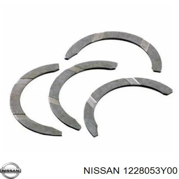1228053Y00 Nissan полукольцо упорное (разбега коленвала, STD, комплект)