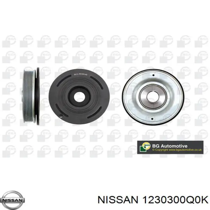 Купить 1230300Q0K Nissan/Infiniti Шкив-демпфер коленвала