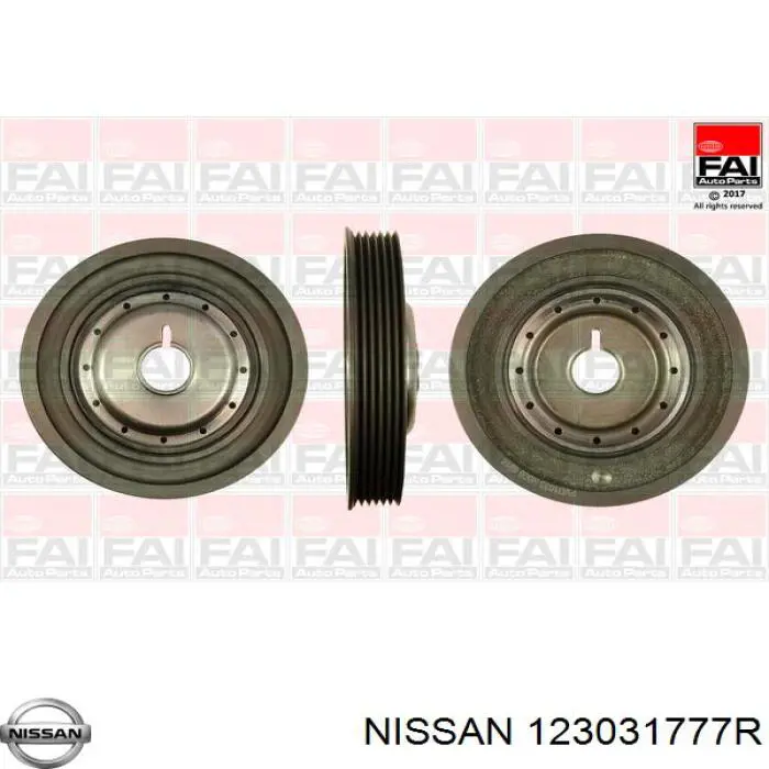 Шкив коленвала (демпфер) Nissan/Infiniti 123031777R цена, от 51.85 USD