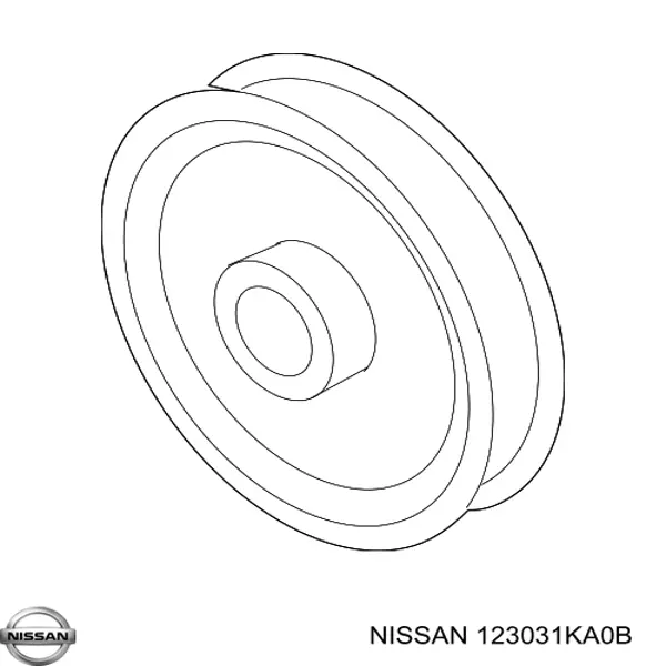 Шкив коленвала 123031KA0B Nissan