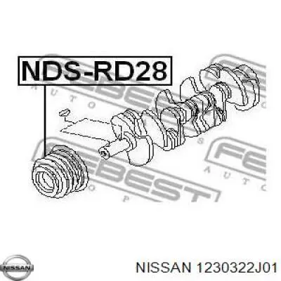 Шкив коленвала 1230322J01 Nissan