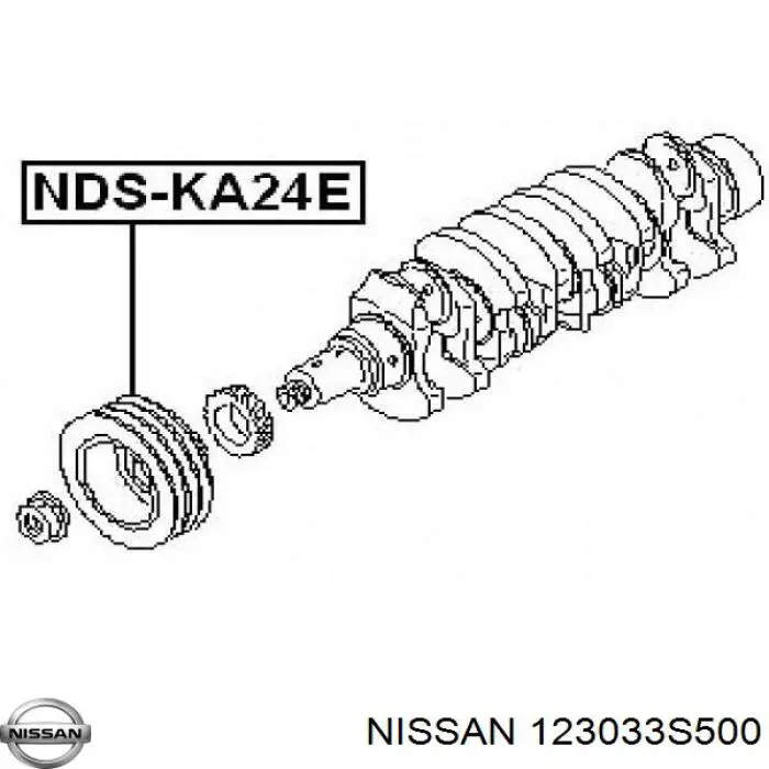 123039WA0A Nissan шкив коленвала