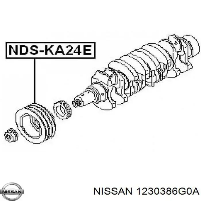 1230386G0A Nissan шкив коленвала