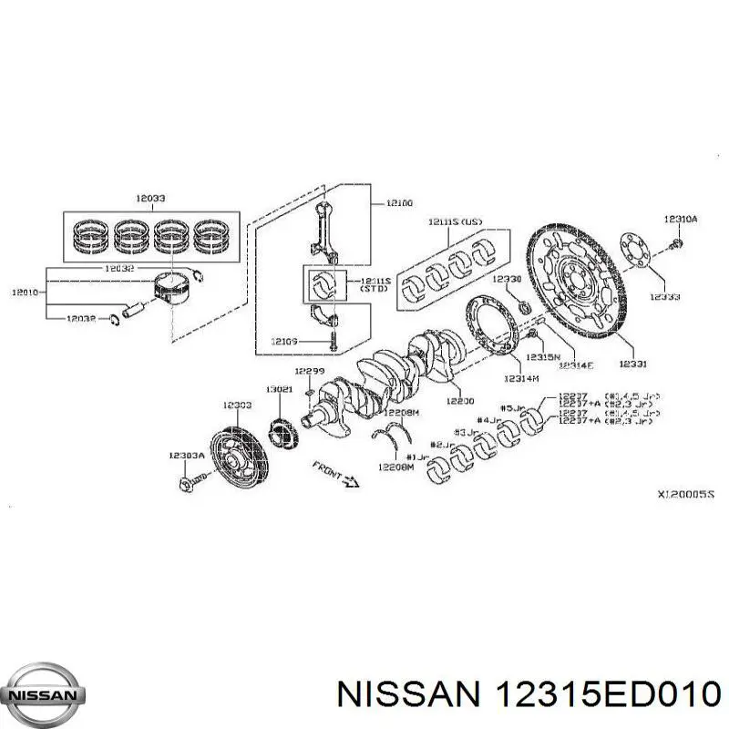 12315ED010 Nissan 