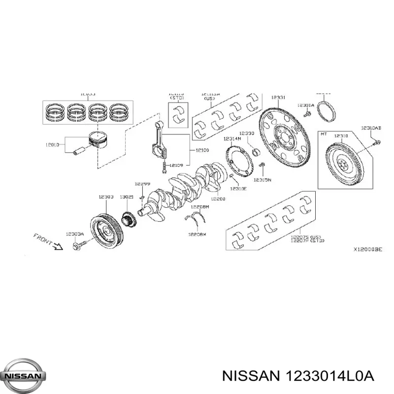 1233014L0A Nissan 