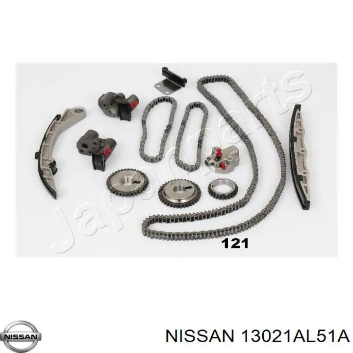 Engrenagem de cadeia da roda dentada de acionamento de cambota de motor para Nissan Murano (Z50)