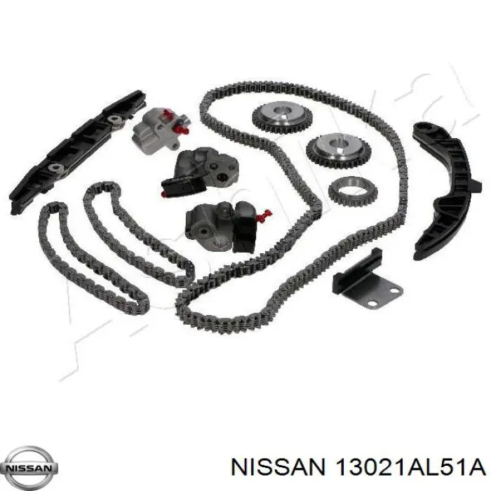 Rueda dentada, cigüeñal 13021AL51A Nissan