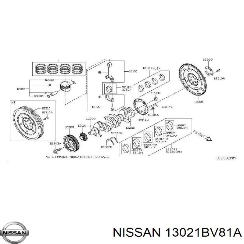 13021BV81A Nissan 