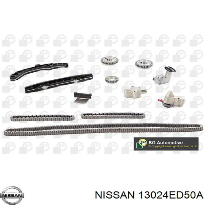Engrenagem de cadeia de roda dentada da árvore distribuidora de escape de motor para Nissan Tiida (SC11X)