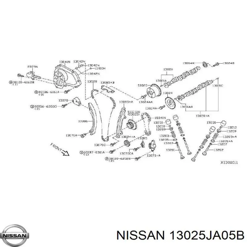 13025JA05B Nissan